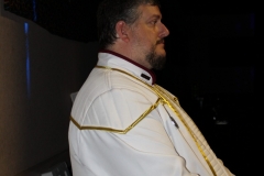 The Admiral awaits Opening Ceremonies