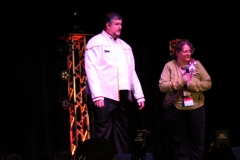 The Admiral on stage Opening Ceremonies