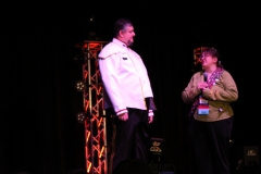 The Admiral on stage Opening Ceremonies