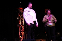 The Admiral on stage Opening Ceremonies