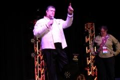 The Admiral on stage Opening Ceremonies