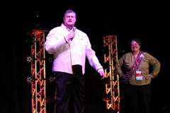 The Admiral on stage Opening Ceremonies